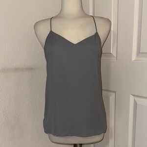 Express Barcelona Cami Grey Reversible Tank Top Racerback